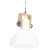 Industrialna lampa wisząca, 25 W, biała, okrągła, 30 cm, E27