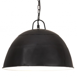 Industrialna lampa wisząca, 25 W, czarna, okrągła, 41 cm, E27