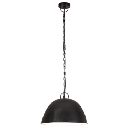 Industrialna lampa wisząca, 25 W, czarna, okrągła, 41 cm, E27