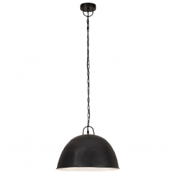 Industrialna lampa wisząca, 25 W, czarna, okrągła, 41 cm, E27