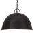 Industrialna lampa wisząca, 25 W, czarna, okrągła, 41 cm, E27