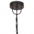 Industrialna lampa wisząca, 25 W, czarna, okrągła, 41 cm, E27