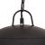 Industrialna lampa wisząca, 25 W, czarna, okrągła, 41 cm, E27