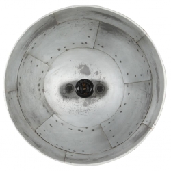 Industrialna lampa wisząca, 25 W, srebrna, okrągła, 31 cm, E27