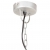 Industrialna lampa wisząca, 25 W, srebrna, okrągła, 31 cm, E27
