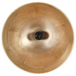 Industrialna lampa wisząca, 25 W, mosiężna, okrągła, 31 cm, E27