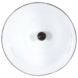 Industrialna lampa wisząca, 25 W, czarna, okrągła, 31 cm, E27