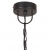 Industrialna lampa wisząca, 25 W, czarna, okrągła, 31 cm, E27