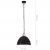 Industrialna lampa wisząca, 25 W, czarna, okrągła, 31 cm, E27