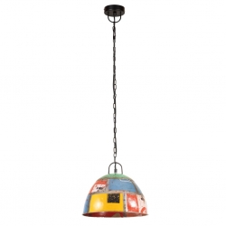 Industrialna lampa wisząca, 25 W, kolorowa, okrągła, 31 cm, E27