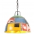 Industrialna lampa wisząca, 25 W, kolorowa, okrągła, 31 cm, E27