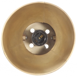 Industrialna lampa stołowa, mosiężna, okrągła, 58x18x90 cm, E27