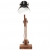 Industrialna lampa stołowa, czarna, okrągła, 58x18x90 cm, E27