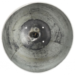 Industrialna lampa wisząca, 25 W, srebrna, okrągła, 42 cm, E27