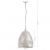 Industrialna lampa wisząca, 25 W, srebrna, okrągła, 42 cm, E27