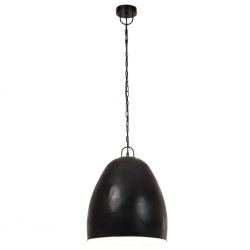 Industrialna lampa wisząca, 25 W, czarna, okrągła, 42 cm, E27