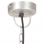Industrialna lampa wisząca, 25 W, srebrna, okrągła, 32 cm, E27