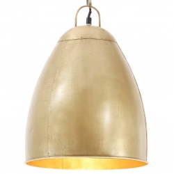 Industrialna lampa wisząca, 25 W, mosiężna, okrągła, 32 cm, E27