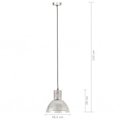 Lampa wisząca, 25 W, kolor srebra, okrągła, 28,5 cm, E27
