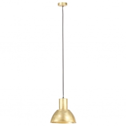 Lampa wisząca, 25 W, kolor mosiądzu, okrągła, 28,5 cm, E27