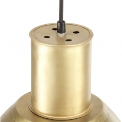 Lampa wisząca, 25 W, kolor mosiądzu, okrągła, 28,5 cm, E27