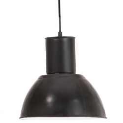 Lampa wisząca, 25 W, czarna, okrągła, 28,5 cm, E27