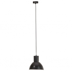 Lampa wisząca, 25 W, czarna, okrągła, 28,5 cm, E27