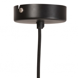Lampa wisząca, 25 W, czarna, okrągła, 28,5 cm, E27