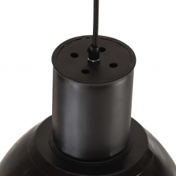 Lampa wisząca, 25 W, czarna, okrągła, 28,5 cm, E27