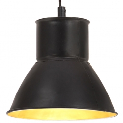 Lampa wisząca, 25 W, czarna, okrągła, 17 cm, E27