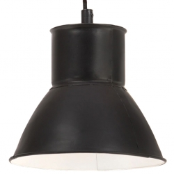 Lampa wisząca, 25 W, czarna, okrągła, 17 cm, E27
