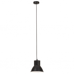 Lampa wisząca, 25 W, czarna, okrągła, 17 cm, E27