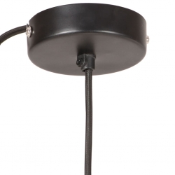 Lampa wisząca, 25 W, czarna, okrągła, 17 cm, E27