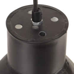 Lampa wisząca, 25 W, czarna, okrągła, 17 cm, E27