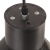 Lampa wisząca, 25 W, czarna, okrągła, 17 cm, E27