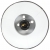 Lampa wisząca, 25 W, czarna, okrągła, 17 cm, E27