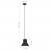 Lampa wisząca, 25 W, czarna, okrągła, 17 cm, E27