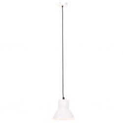 Lampa wisząca, 25 W, biała, okrągła, 17 cm, E27