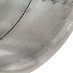 Lustro ścienne w stylu Aviator, 68 cm, metalowe