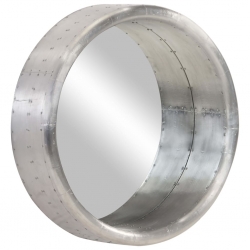 Lustro ścienne w stylu Aviator, 68 cm, metalowe