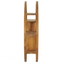 Półka ścienna Yin Yang, 80x17,5x80 cm, lite drewno tekowe