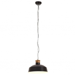 Industrialna lampa wisząca, 58 cm, czarna, E27