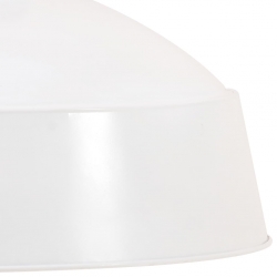 Industrialna lampa wisząca, 58 cm, biała, E27