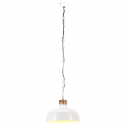 Industrialna lampa wisząca, 32 cm, biała, E27