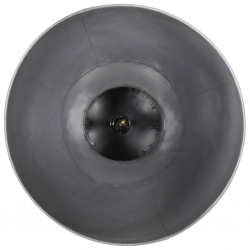 Industrialna lampa wisząca, 25 W, szara, okrągła, 42 cm, E27