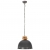 Industrialna lampa wisząca, szara, okrągła, 50 cm, E27, mango