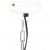 Industrialna lampa wisząca, biała, okrągła, 51 cm, E27, mango