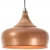 Industrialna lampa wisząca, miedziana, żelazo i drewno, 45 cm