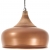 Industrialna lampa wisząca, miedziana, żelazo i drewno, 45 cm