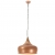 Industrialna lampa wisząca, miedziana, żelazo i drewno, 45 cm